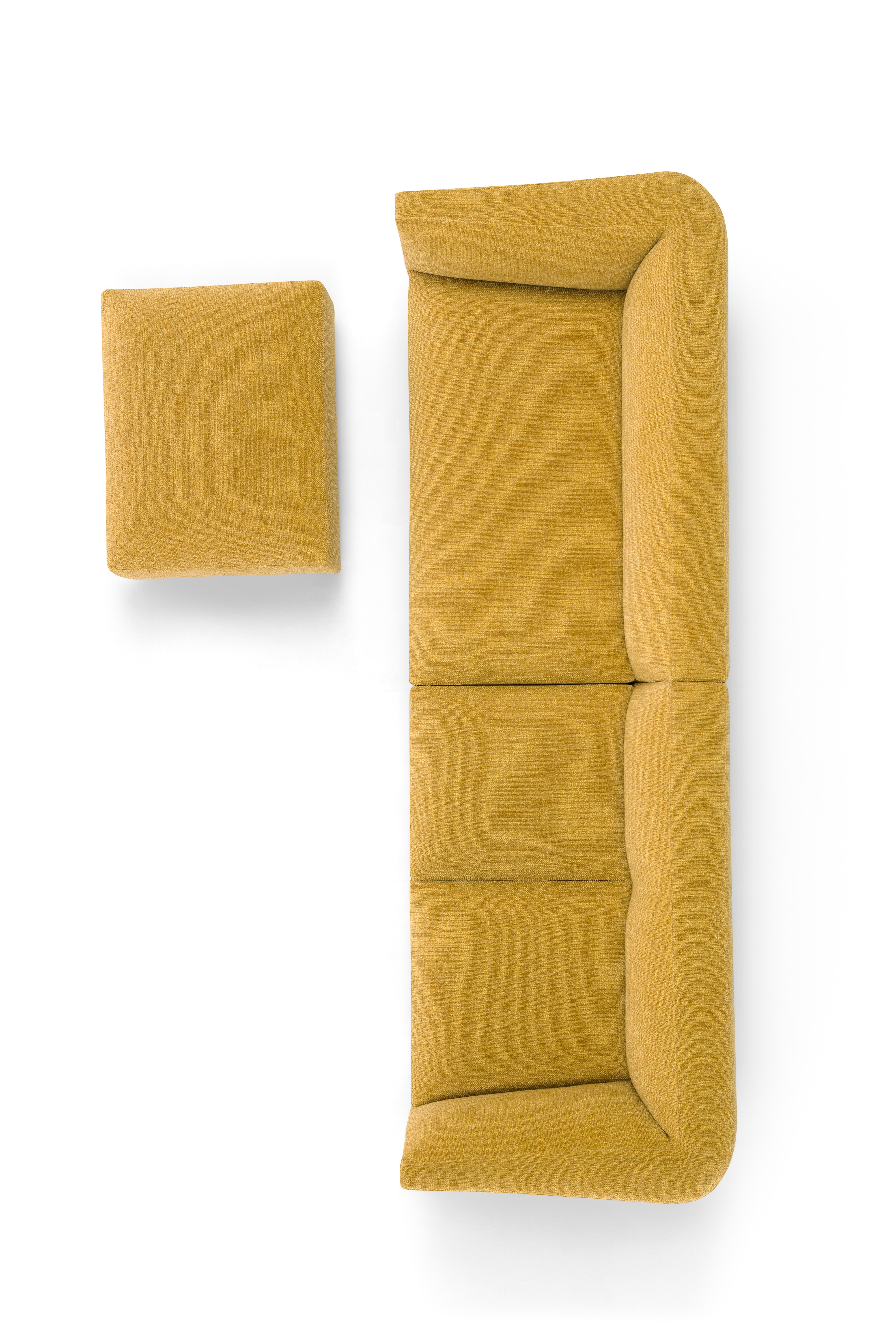 Contemporary Sofa 'Panis' by Amura Lab, Setup 215l + 216, Siena 06 For Sale 10