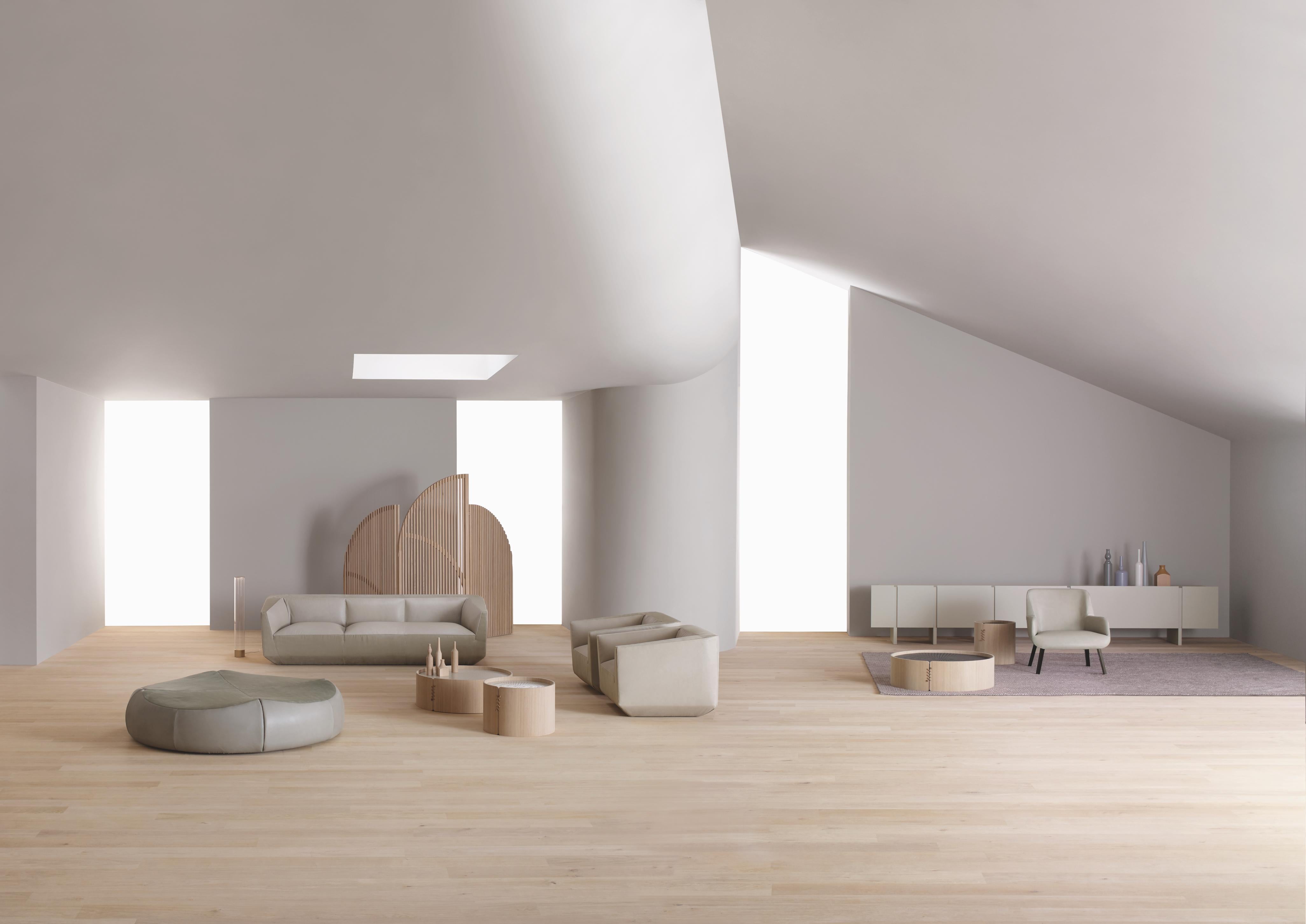 Organic Modern Contemporary Sofa 'Panis' by Amura Lab, Setup 3, Nobilis 25 For Sale