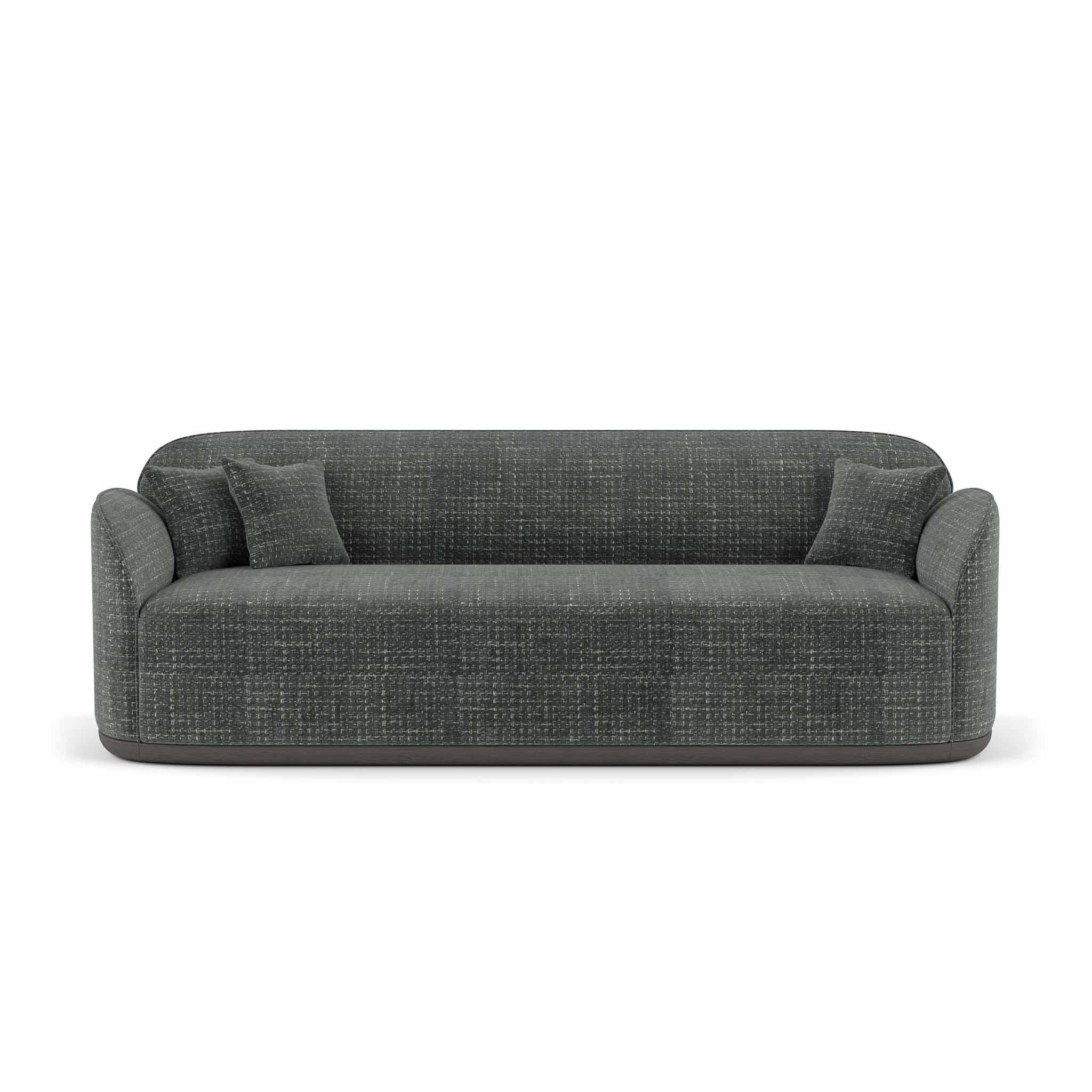 Contemporary Sofa 'Unio' by Poiat, 3 seaters, Fabric Chivasso Yang 95 For Sale 4