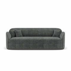 Contemporary Sofa 'Unio' by Poiat, 3 seaters, Fabric Chivasso Yang 95