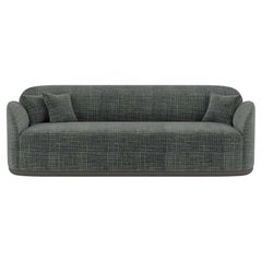 Zeitgenössisches Sofa '' Unio'' von Poiat, 3 Sitzmöbel, Stoff Chivasso Yang 95