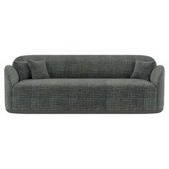 Contemporary Sofa 'Unio' by Poiat, 3 seaters, Fabric Chivasso Yang 95