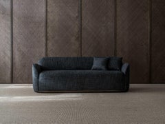 Contemporary Sofa 'Unio' by Poiat, 3 seaters, Fabric Fox 02 by Larsen