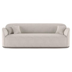 Contemporary Sofa 'Unio' by Poiat, 3 seaters, Fabric Fox 02 by Larsen