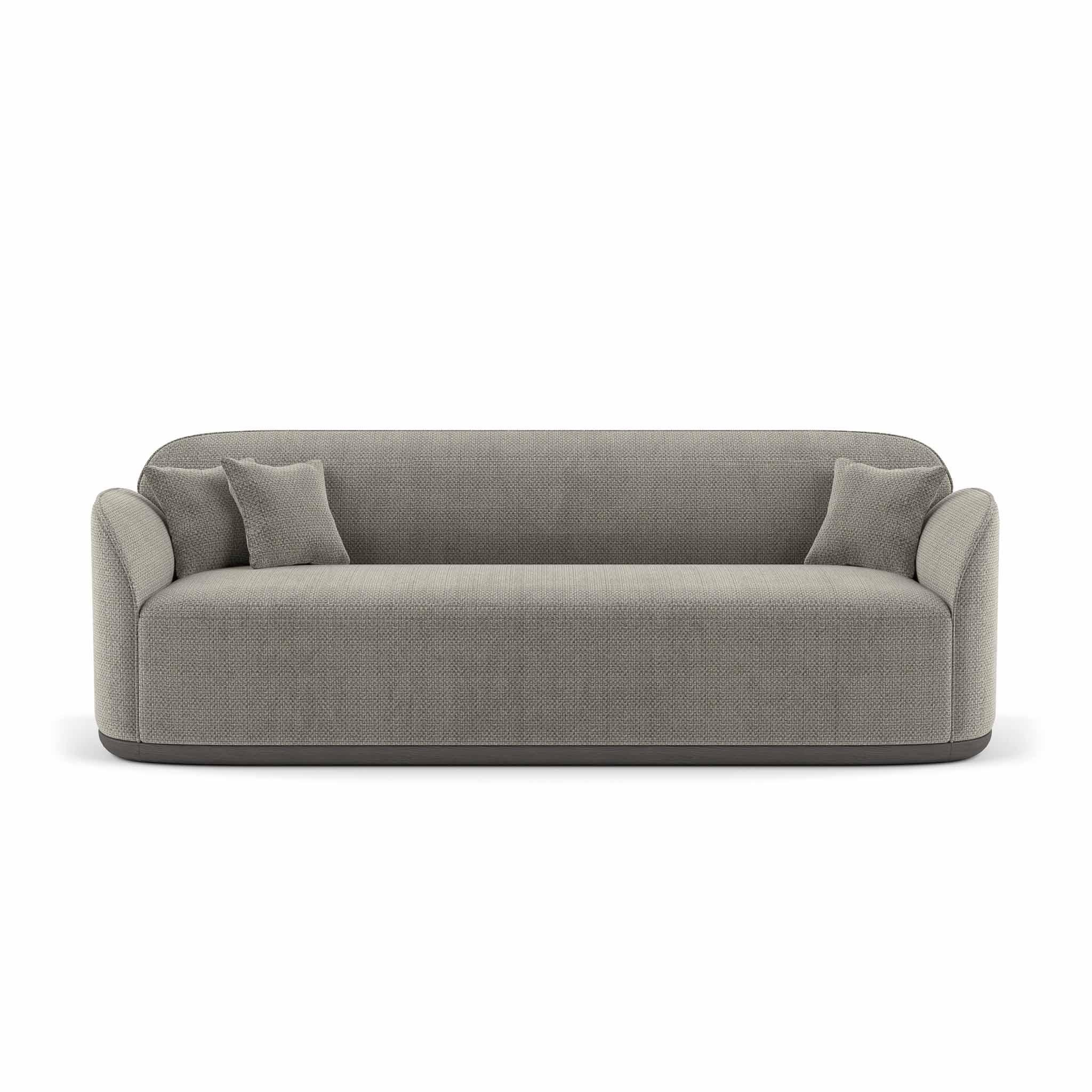 Zeitgenössisches Sofa '' Unio'' von Poiat, 3 Sitzmöbel, Stoff Hanoi 04 von Pierre Frey im Angebot 2