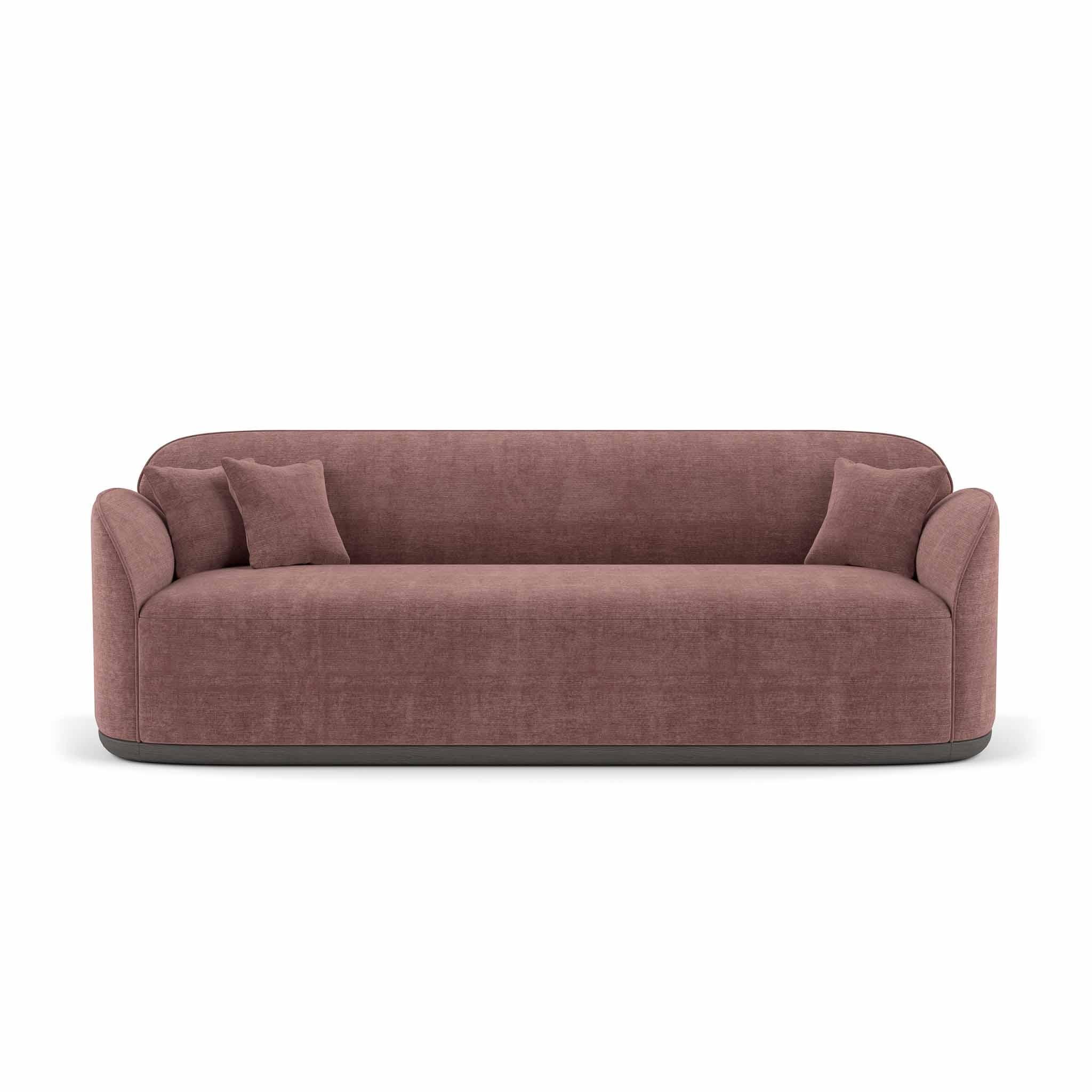 Contemporary Sofa 'Unio' von Poiat, 3 Sitzer, Pergamena 017 Stoff von Dedar im Angebot 3