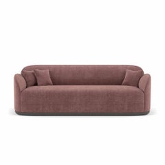 Contemporary Sofa 'Unio' by Poiat, 3 seaters, Pergamena 017 Fabric by Dedar