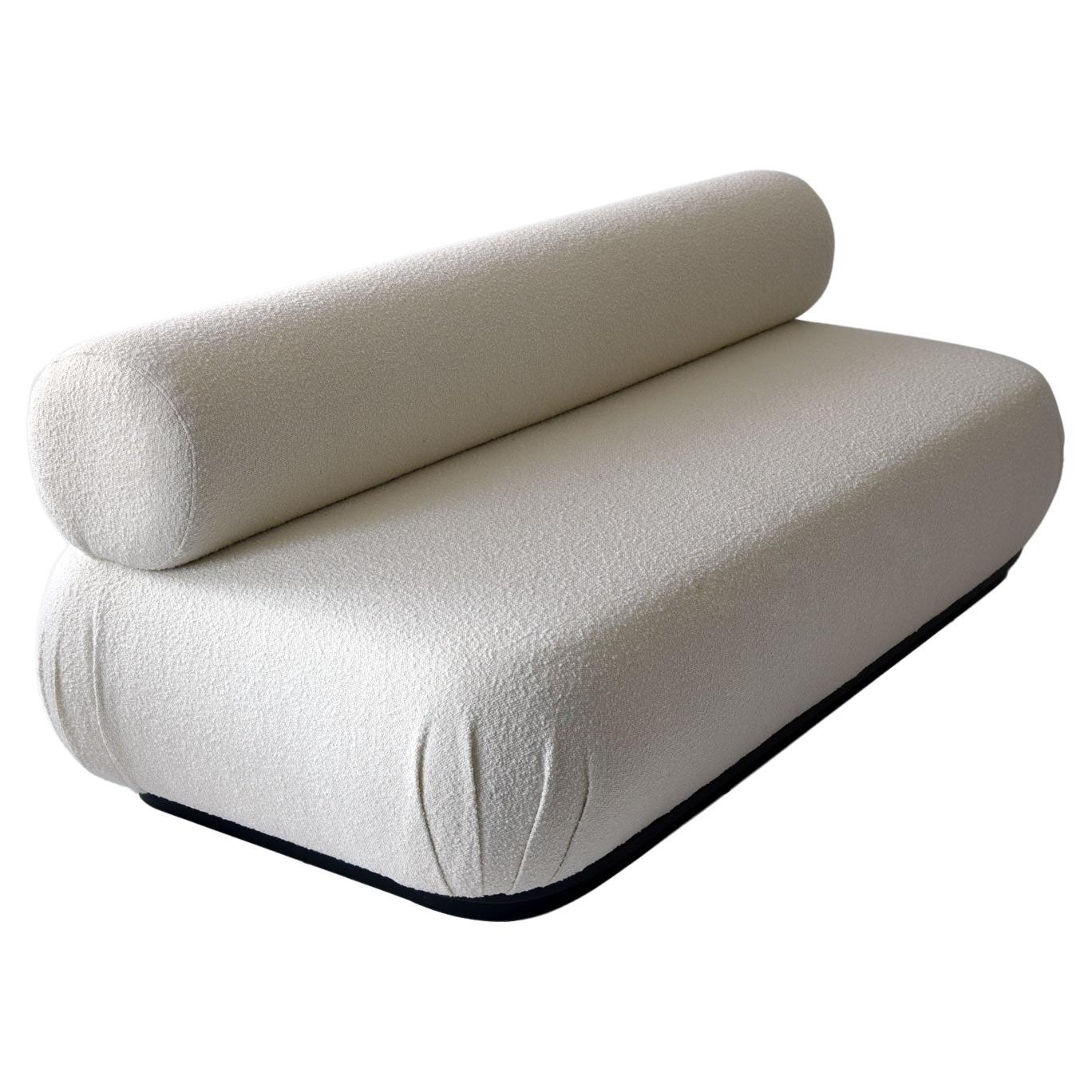 Tight Back Linen Upholstered Sofa at 1stDibs