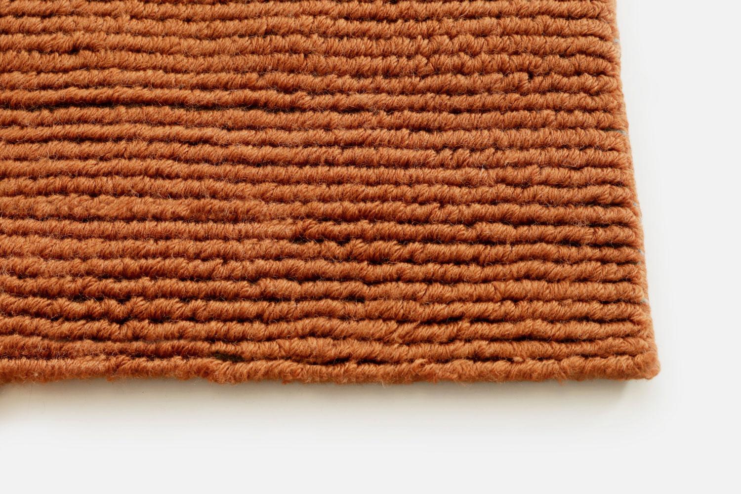 Contemporary Soft Orange Pure Wool Rug by Deanna Comellini In Stock 170x240 cm In New Condition For Sale In Bologna, IT