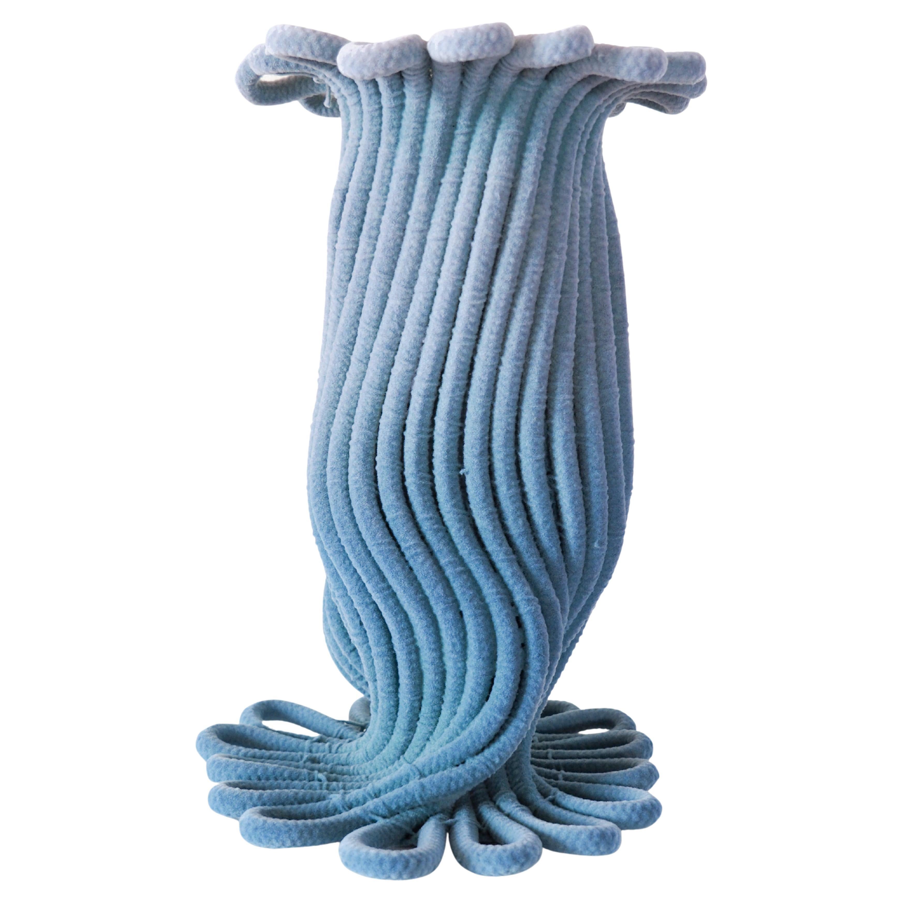 Contemporary Soft Parachute Rope Multicolour Vase Large by Sarah Roseman For Sale