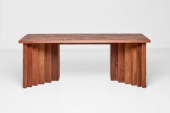 Contemporary, Solid American Walnut and Burl veneer Fira Desk by Tim Vranken