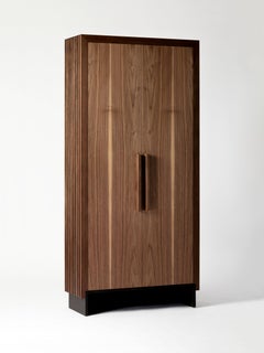 Contemporary, Solid American Walnut Handmade Ante Closet by Tim Vranken