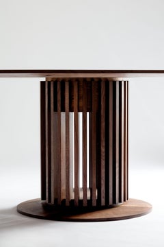 Contemporary, Solid American Walnut Handmade Ante Table by Tim Vranken