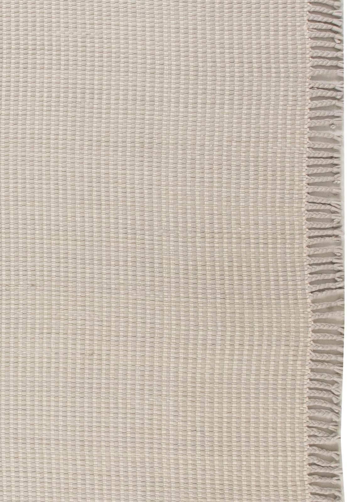 Contemporary Solid Beige and Gray Flat-Weave Wool Rug von Doris Leslie Blau (21. Jahrhundert und zeitgenössisch) im Angebot