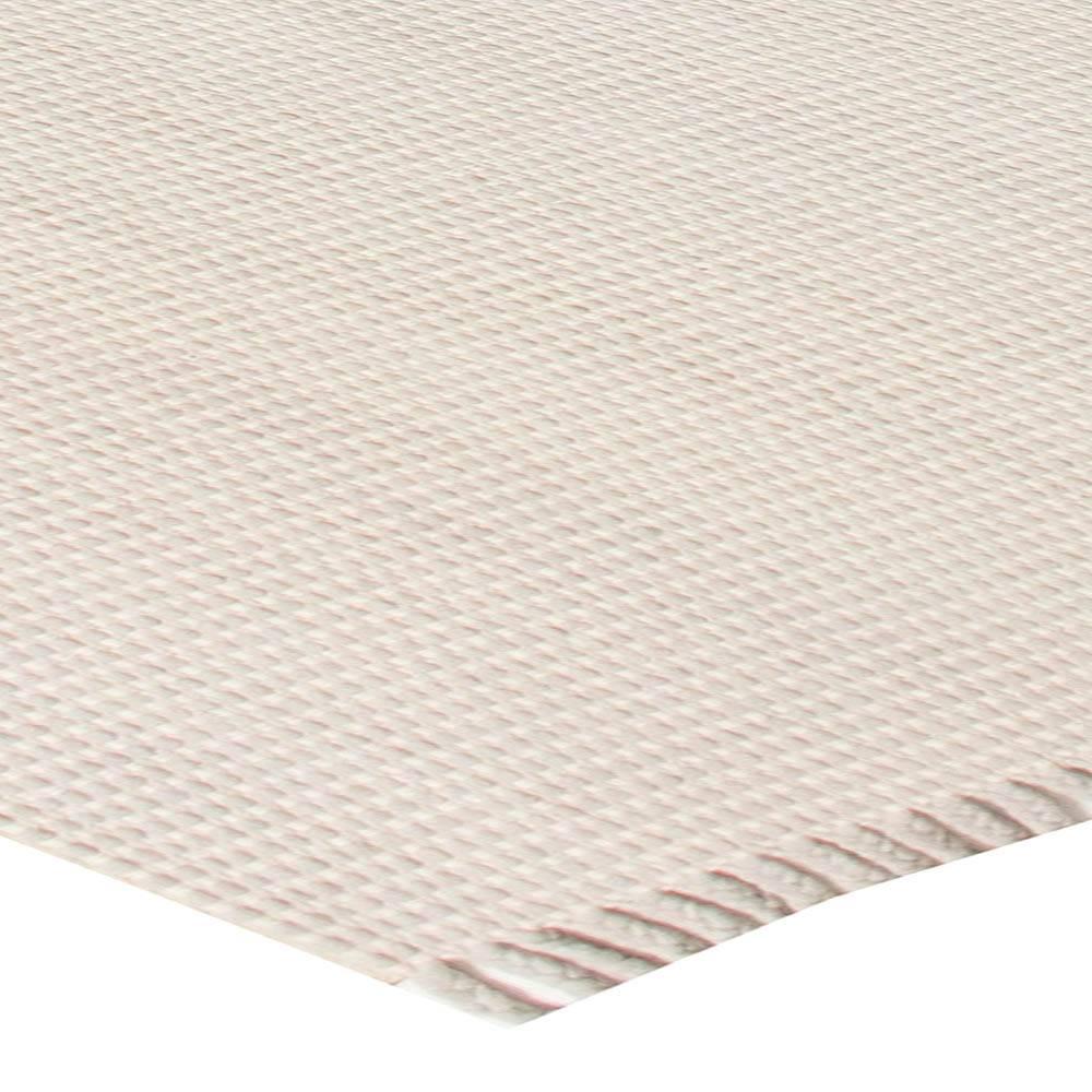 Contemporary Solid Beige and Gray Flat-Weave Wool Rug by Doris Leslie Blau For Sale 2