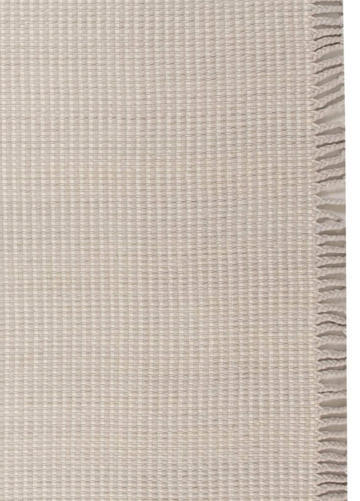 Contemporary Solid Beige, Gray Flat-Weave Wool Rug by Doris Leslie Blau For Sale 1