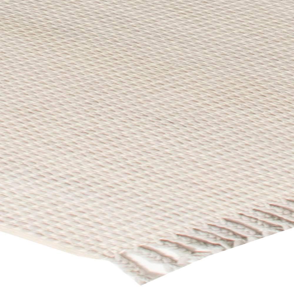 Contemporary Solid Beige, Gray Flat-Weave Wool Rug by Doris Leslie Blau For Sale 2