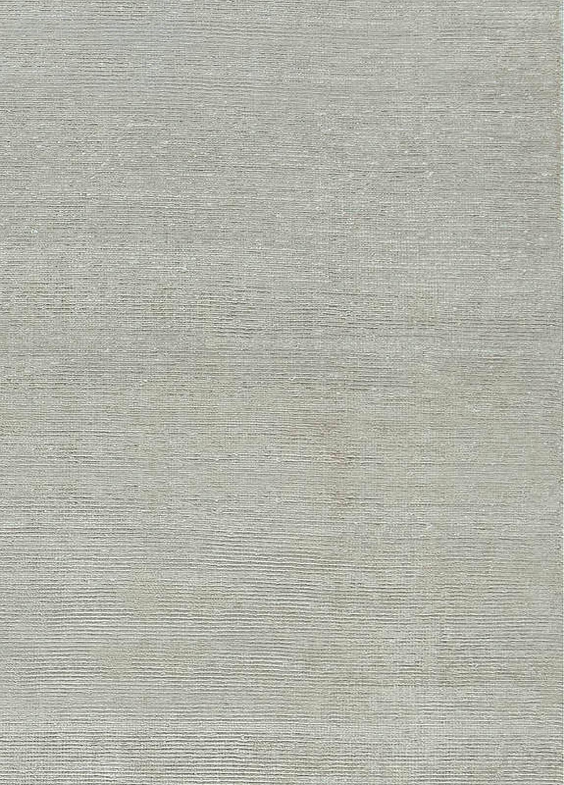 Contemporary solid beige handmade silk and wool rug by Doris Leslie Blau
Size: 9'5