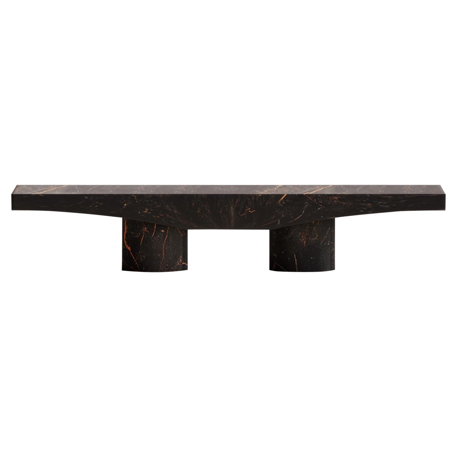 Contemporary Black Port Saint Laurent Abraccio Bench 140 by Studio Narra
