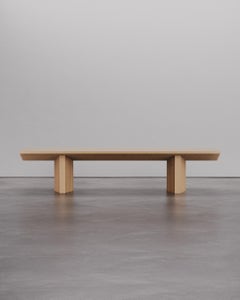 Contemporary Brown Oak, Geometrischer Ater Esstisch by Tim Vranken