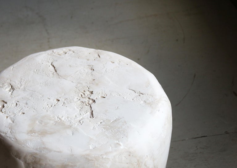 Contemporary Solid Fluid Spackle Stool in Ceramic For Sale at 1stDibs