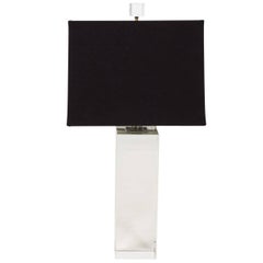 Contemporary Solid Glass Lamp