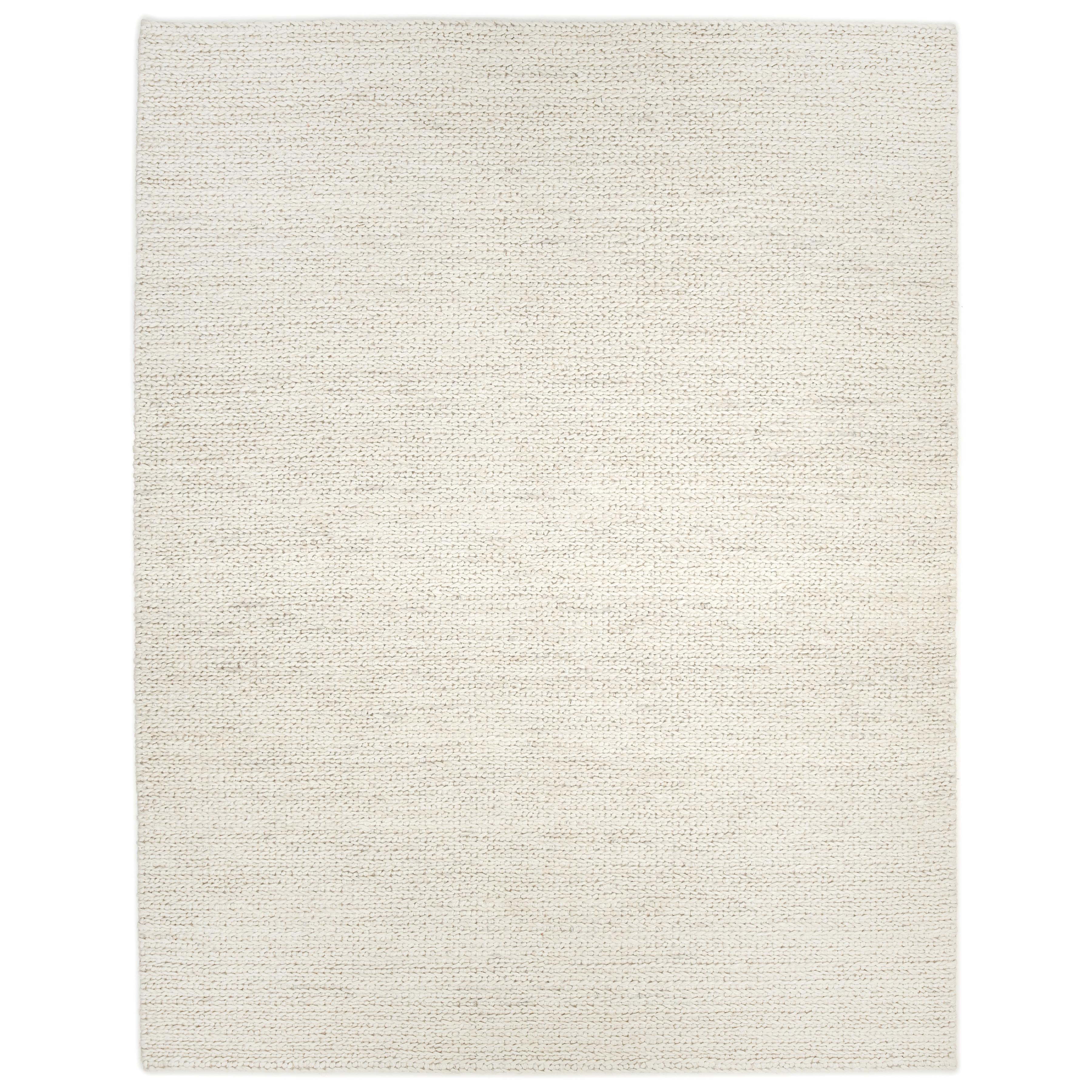 Contemporary Solid Hand Made Beige Area Rug 2' 0" x 3' 0"