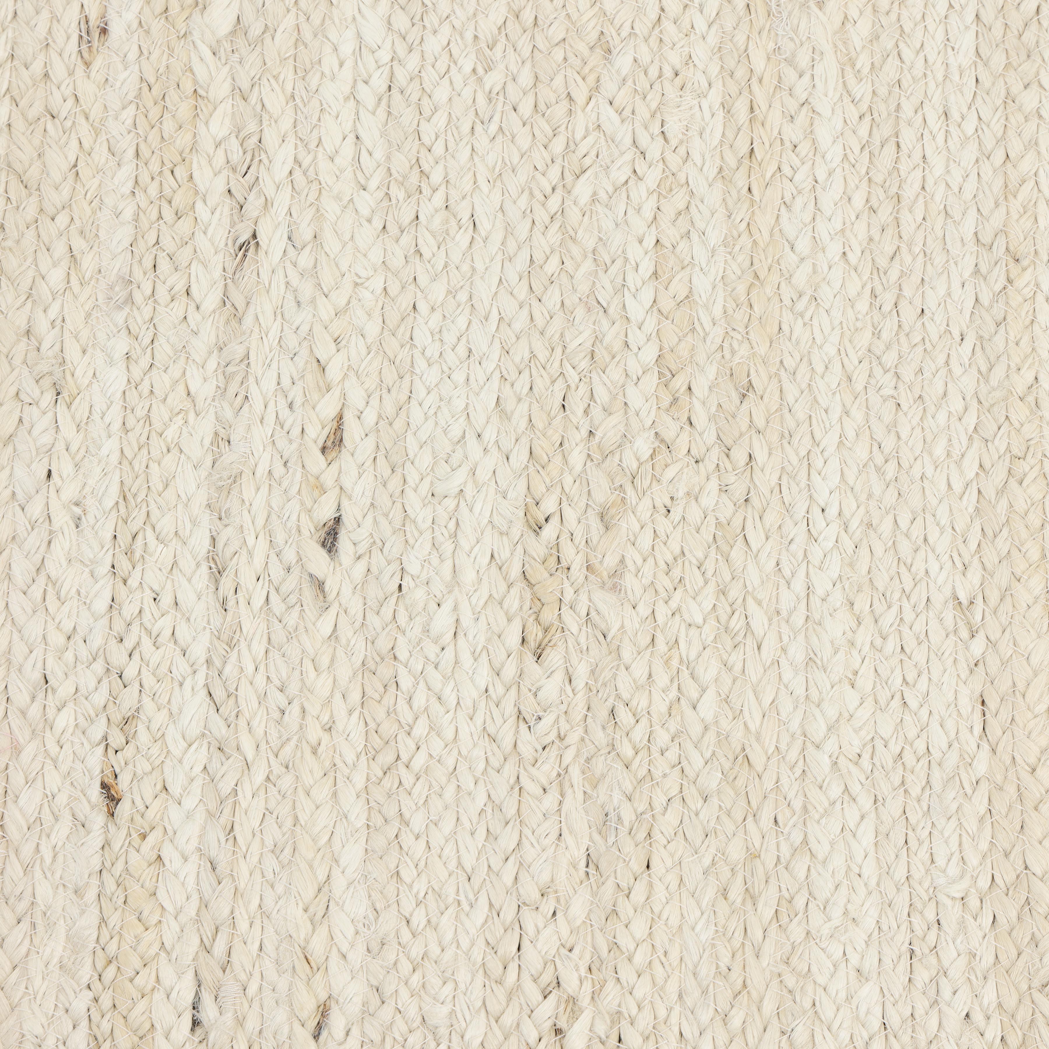 Indian Contemporary Solid Hand Made Beige Area Rug 5' 0