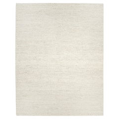 Contemporary Solid Hand Made Beige Area Rug 5' 0" x 8' 0"