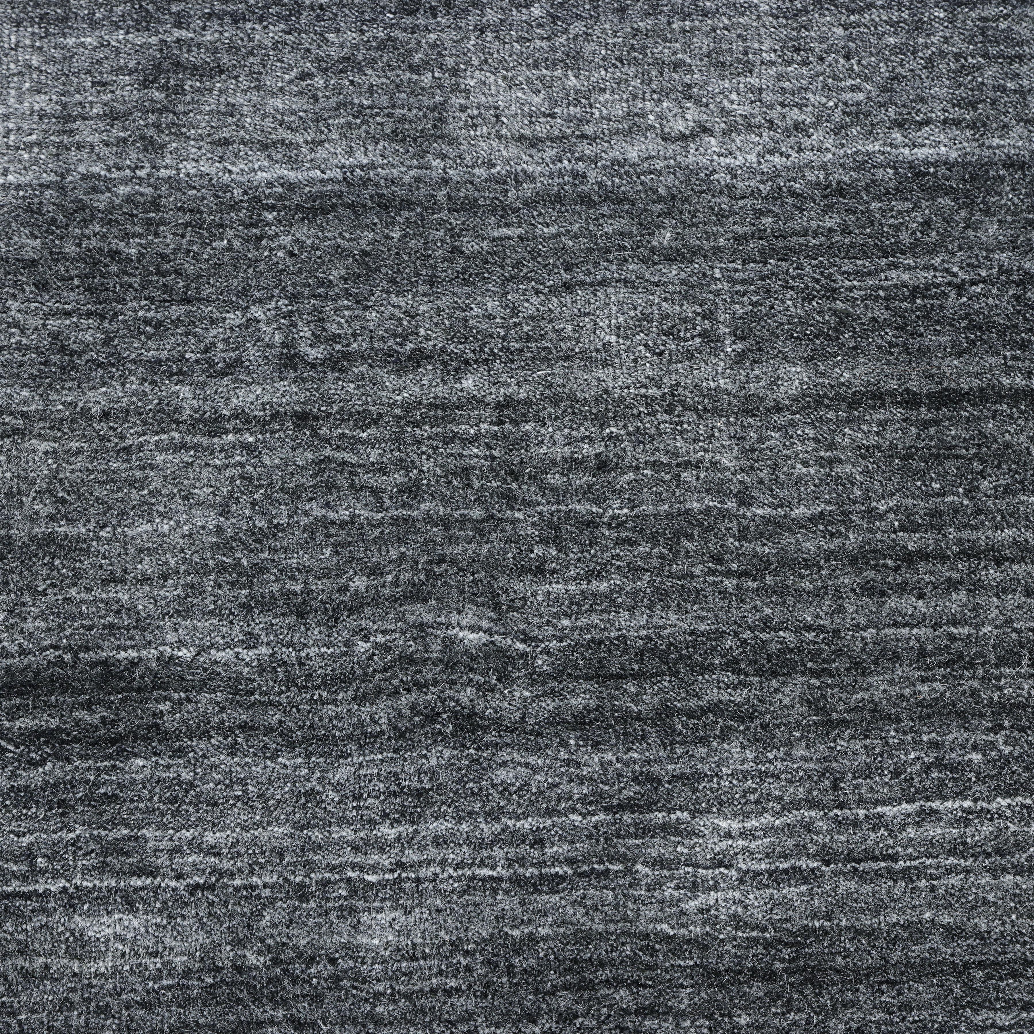Indian Contemporary Solid Hand Made Dark Gray Area Rug 10' 0