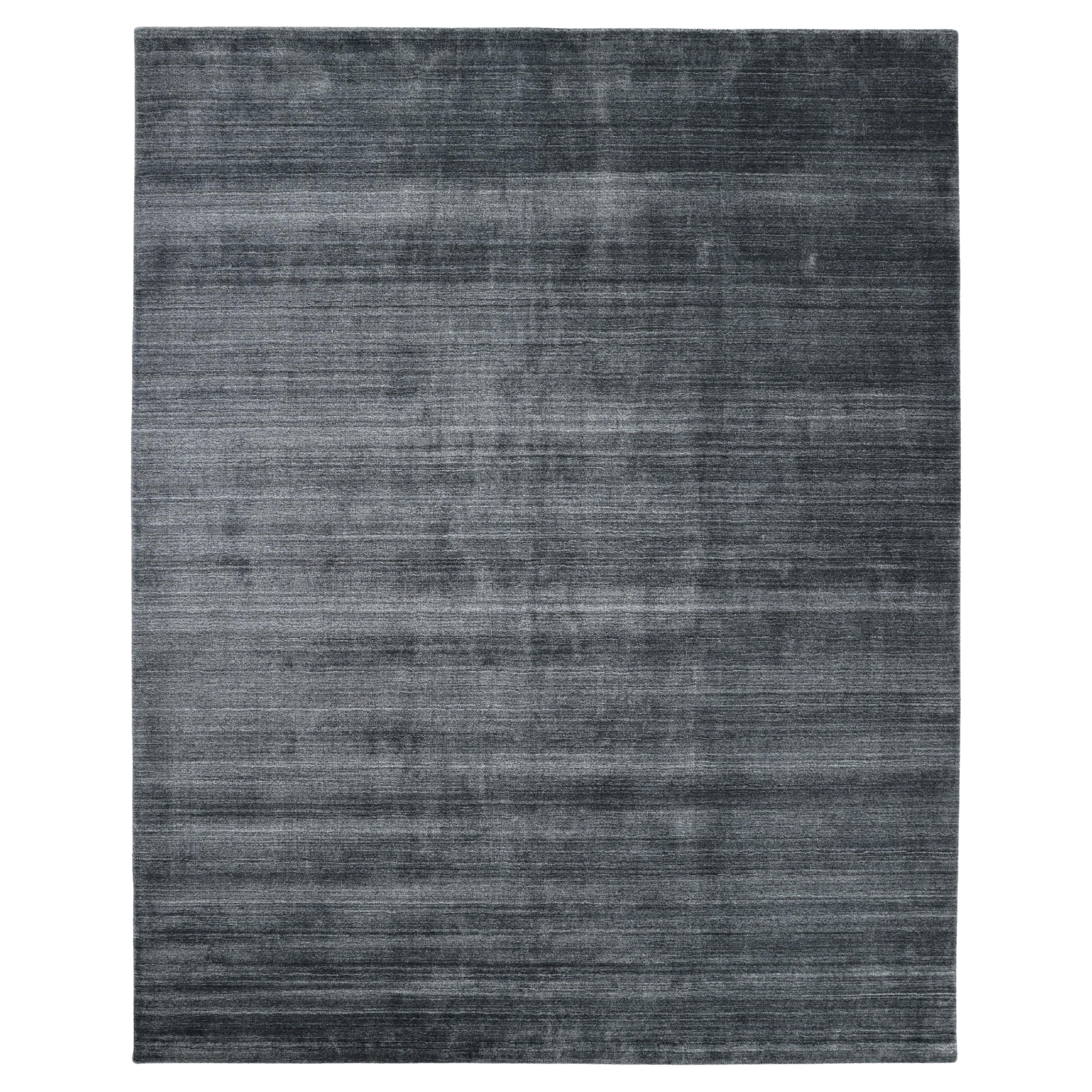 Contemporary Solid Hand Made Dark Gray Area Rug 3' 0" x 5' 0"