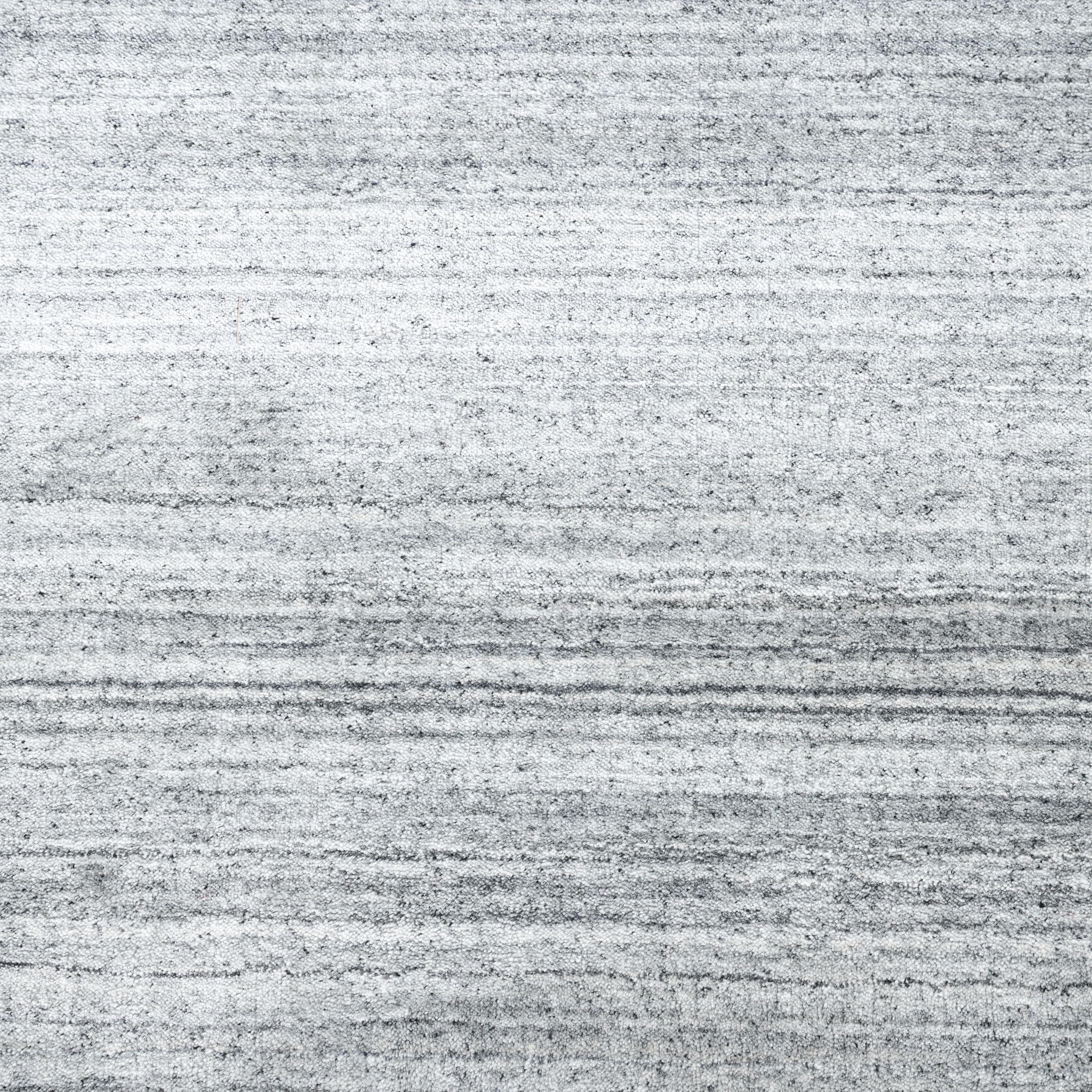Indiano Tappeto d'area grigio Made Solid Contemporary 10' 0