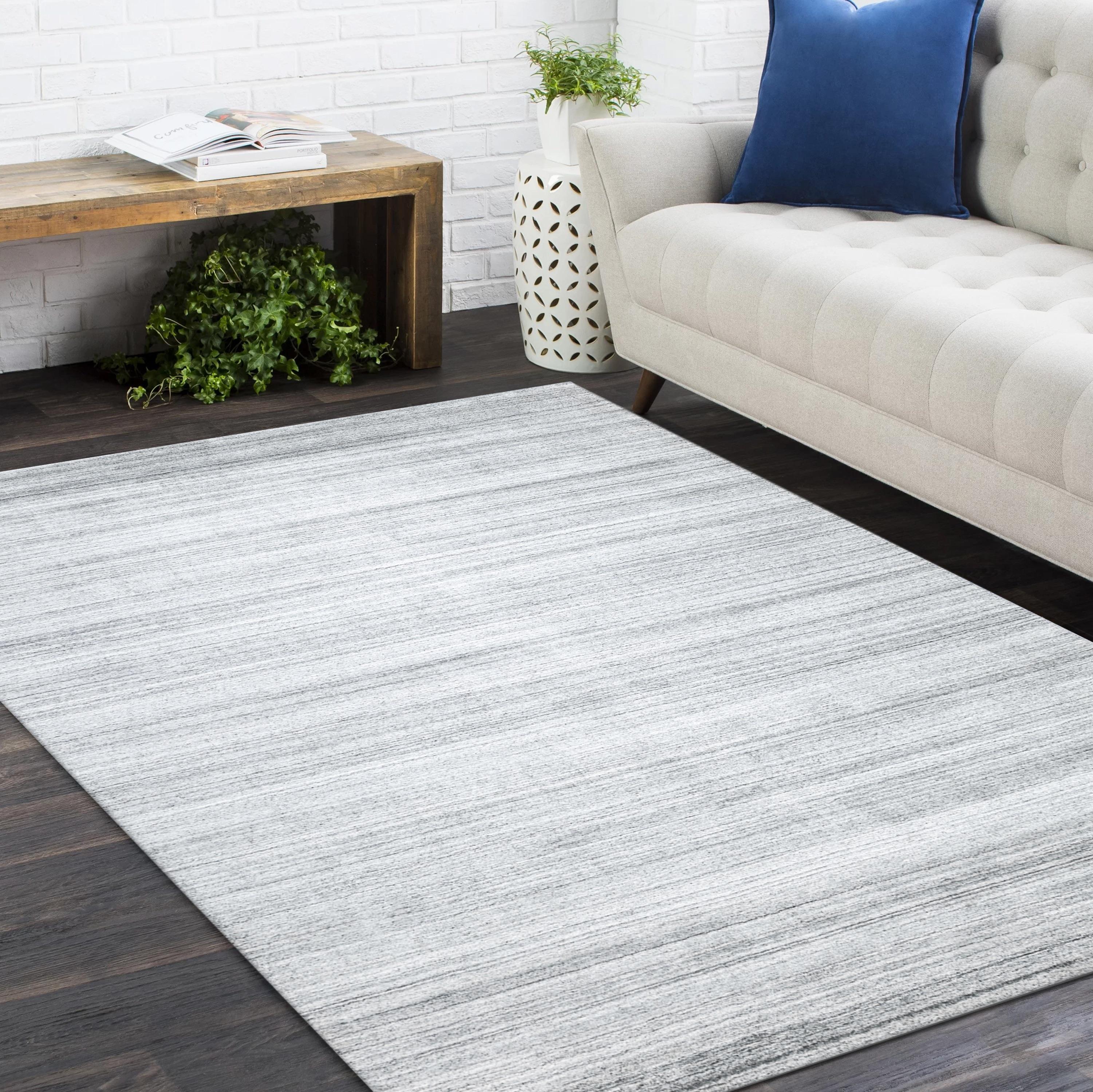 Tappeto d'area grigio Made Solid Contemporary 10' 0