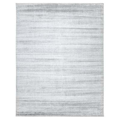 Modern Transitional Solid Gray Rug For Sale at 1stDibs