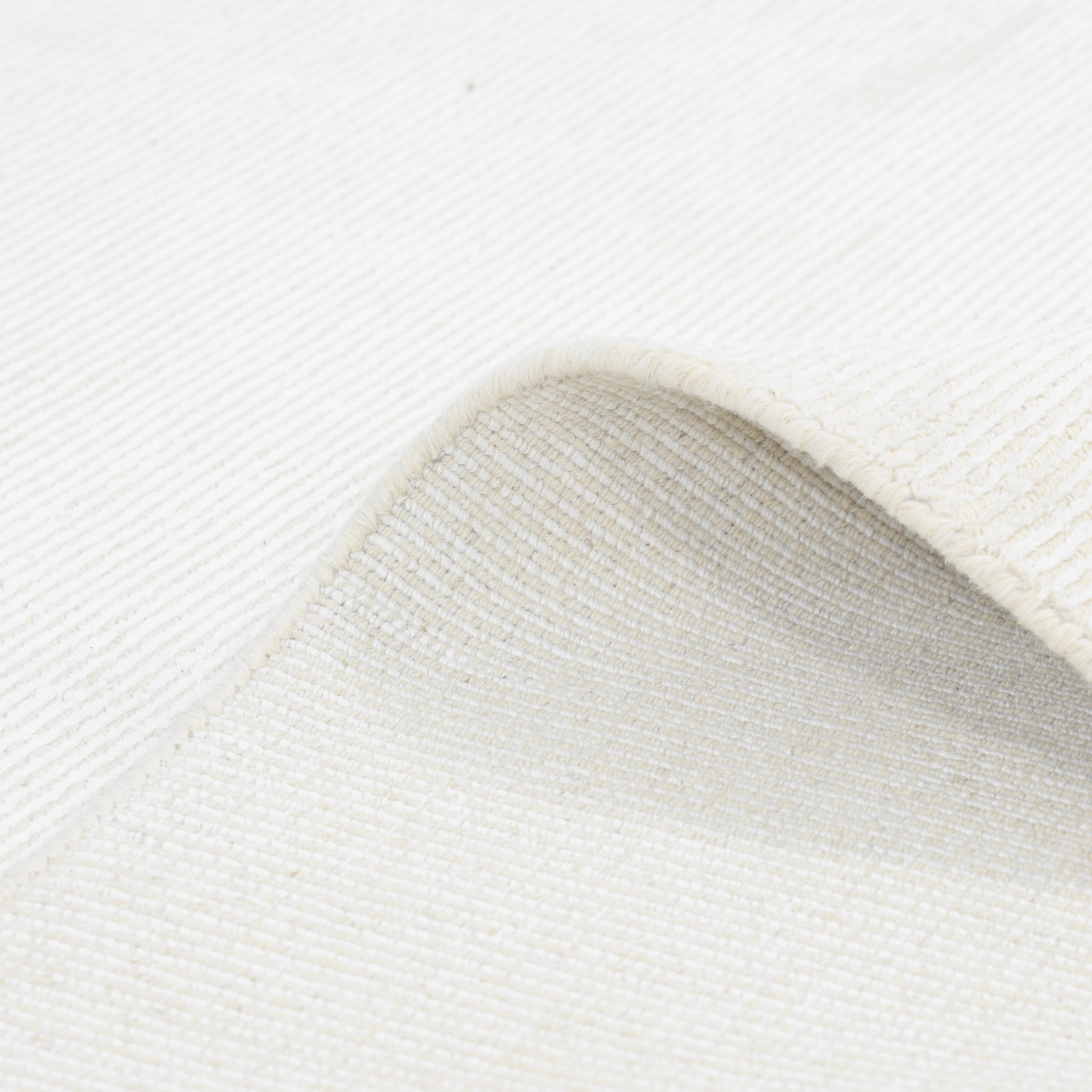 Contemporary Solid Hand Made Elfenbein Bereich Teppich 10' 0