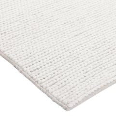 Contemporary Solid Hand Made Ivory Area Rug 3' 0" x 5' 0"
