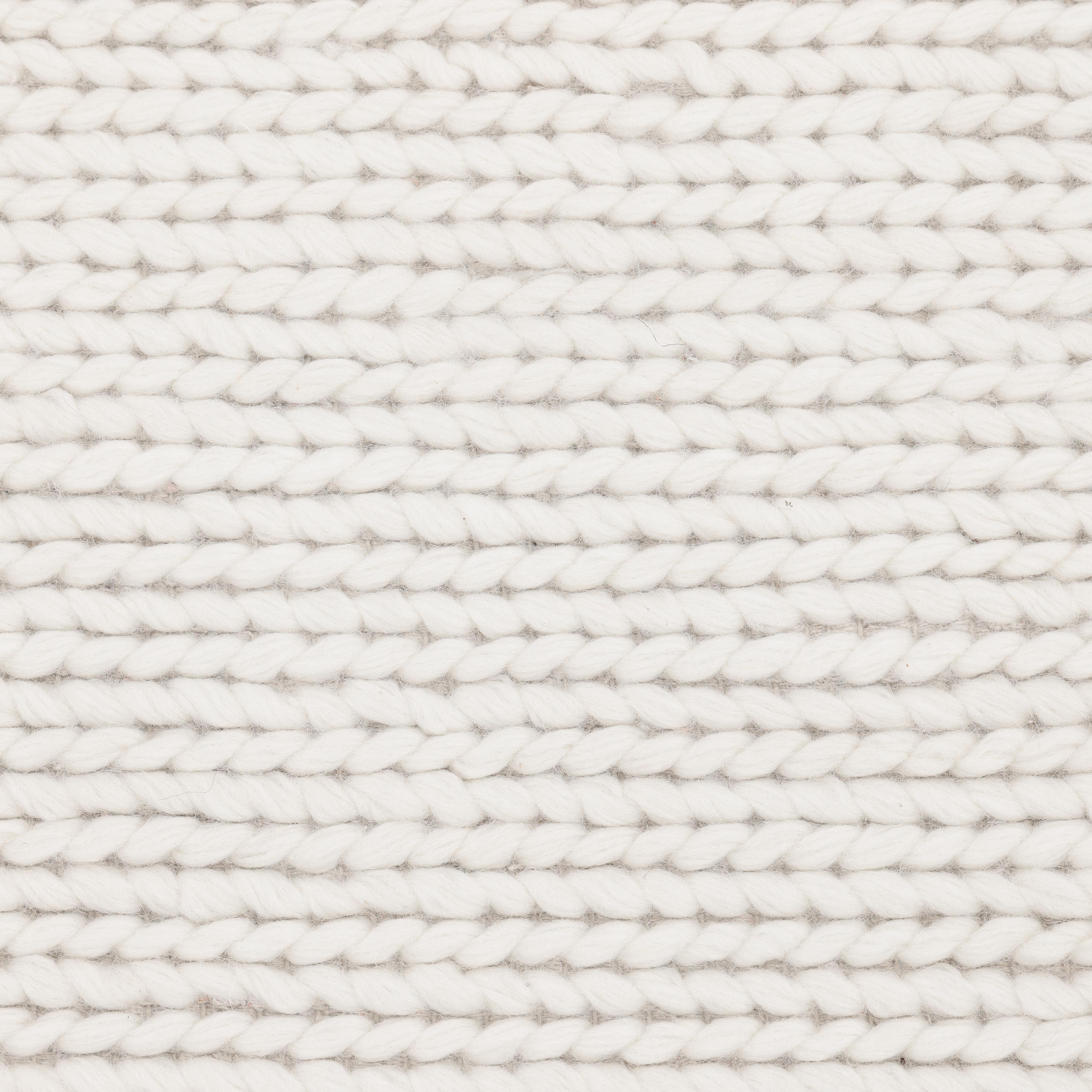 Indian Contemporary Solid Hand Made Ivory Area Rug 3' 0