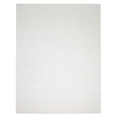 Tapis de sol Contemporary Solid Hand Made Ivory 3' 0" x 5' 0"