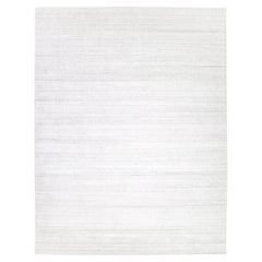 Contemporary Solid Hand Made Ivory Area Rug 3' 0" x 5' 0"
