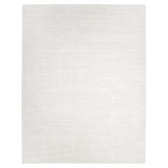 Tapis de sol Contemporary Solid Hand Made Ivory 3' 0" x 5' 0"