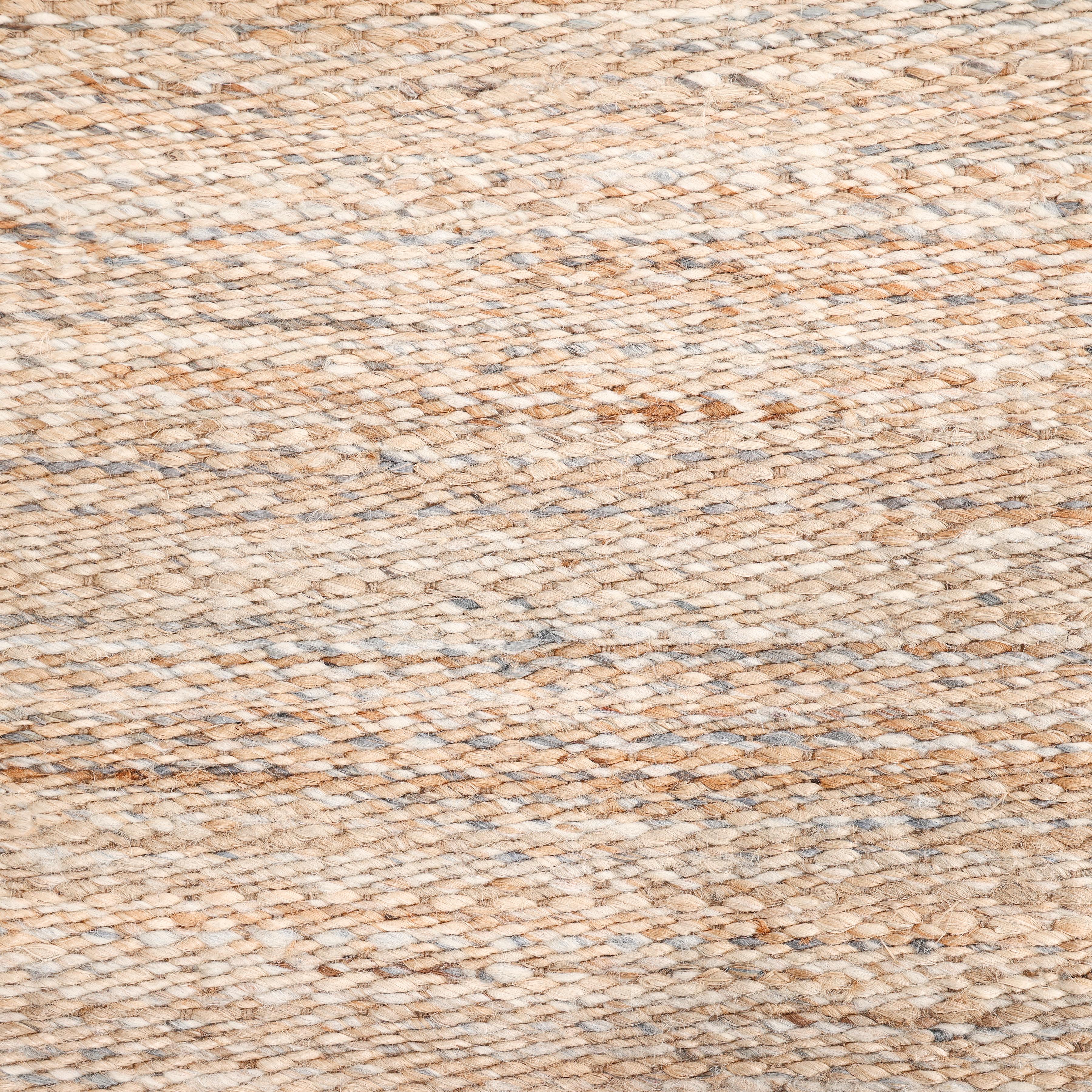 Indiano Tappeto d'area marrone chiaro Contemporary Solid Hand Made 3' 0