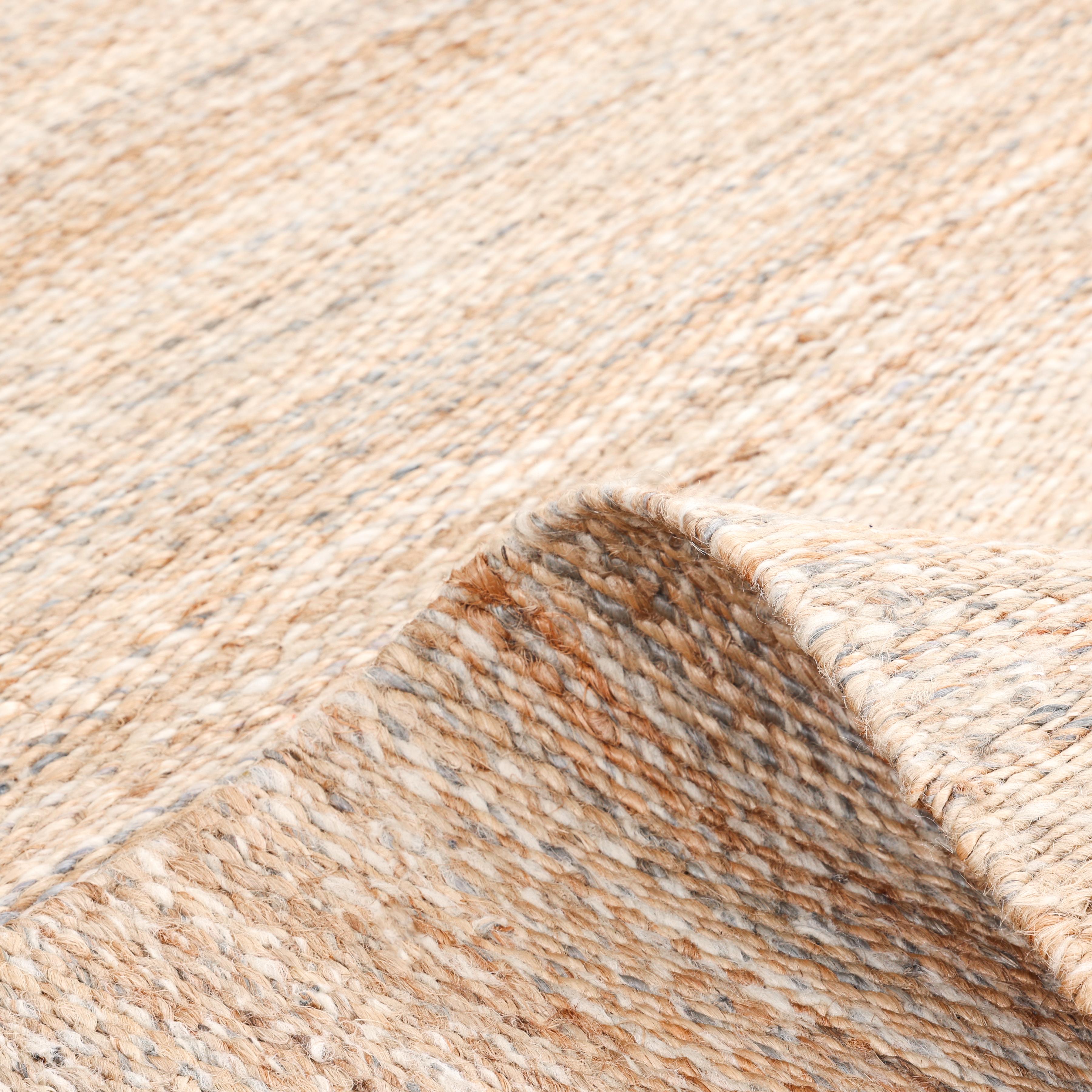 XXI secolo e contemporaneo Tappeto d'area marrone chiaro Contemporary Solid Hand Made 3' 0