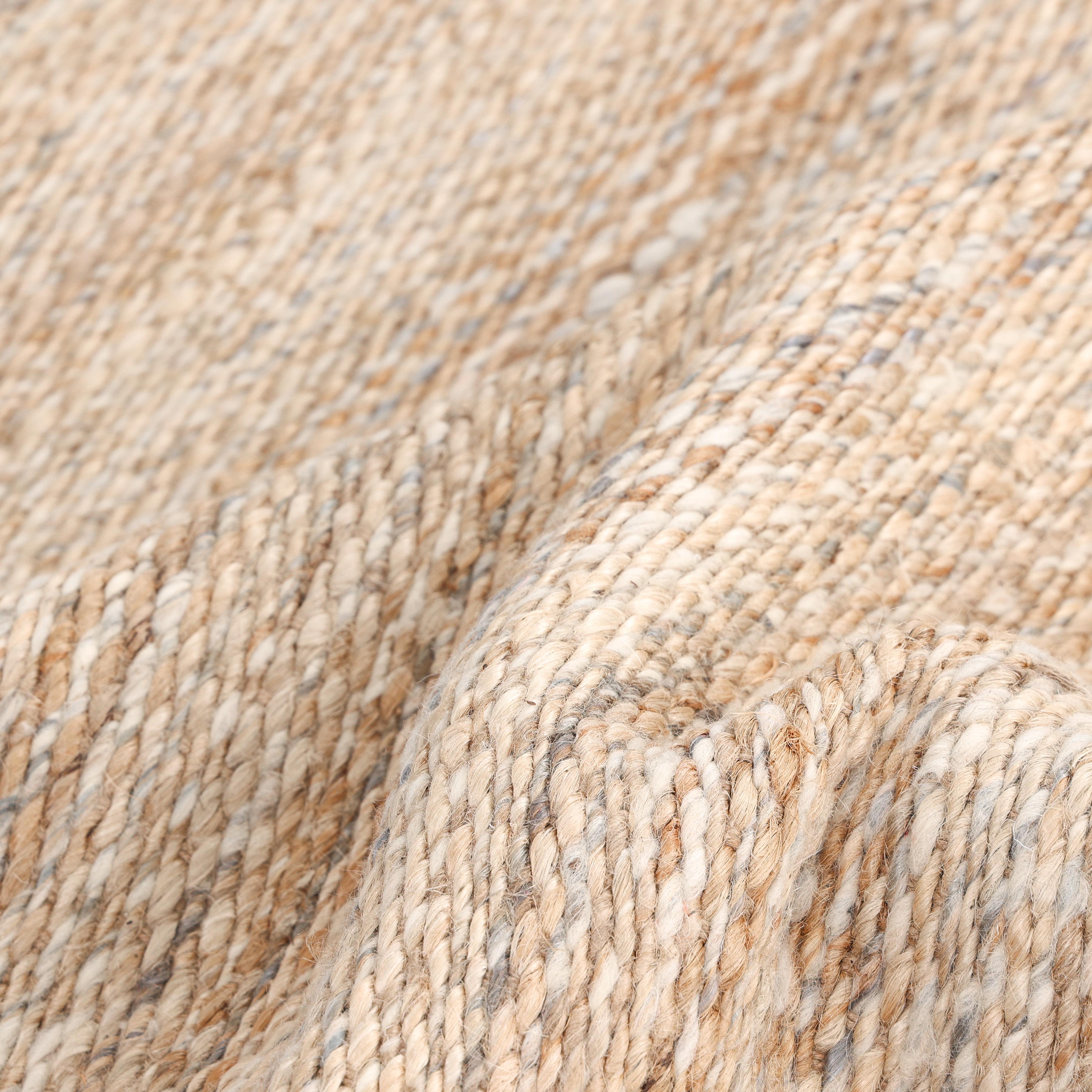 Tappeto d'area marrone chiaro Contemporary Solid Hand Made 3' 0