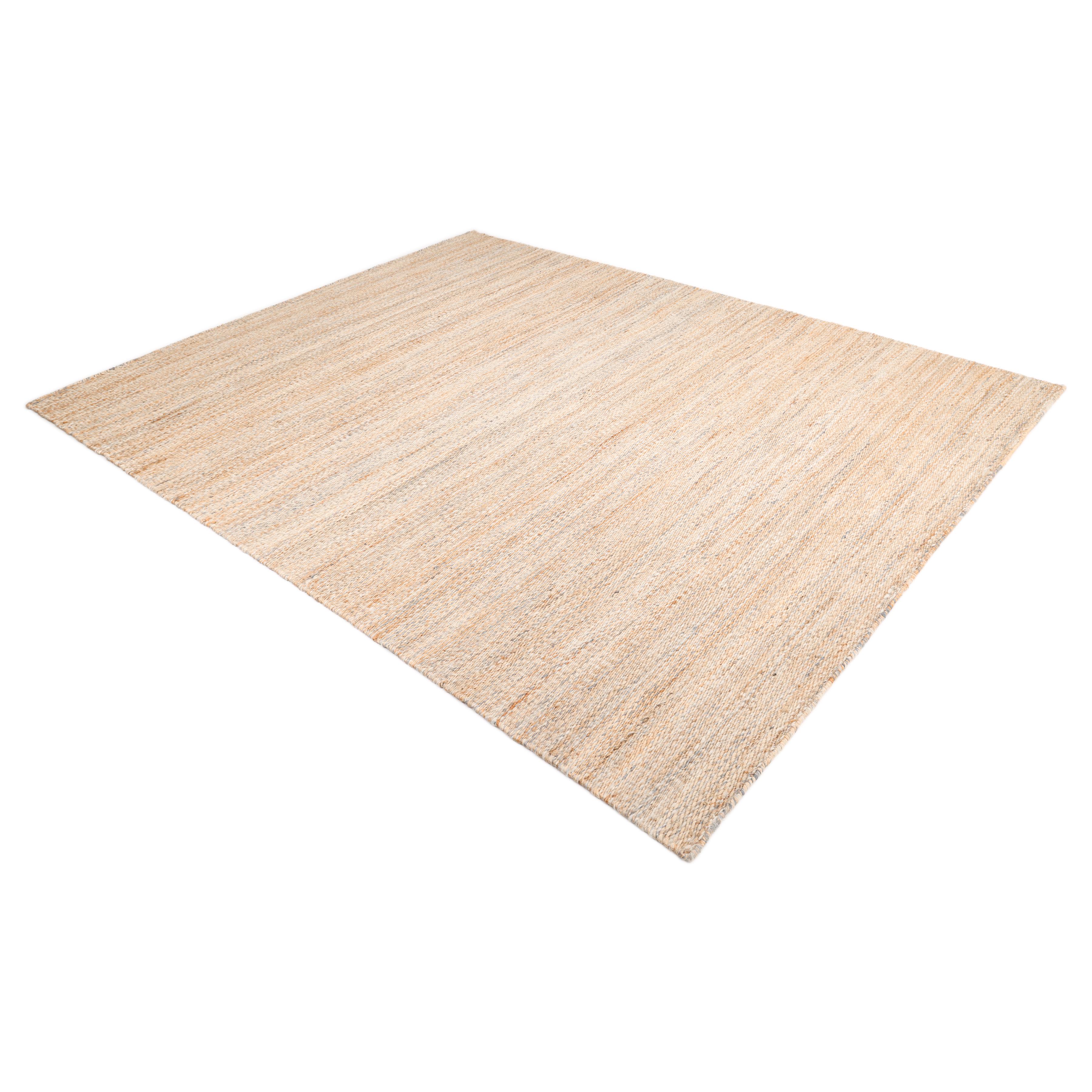 Tappeto d'area marrone chiaro Contemporary Solid Hand Made 3' 0