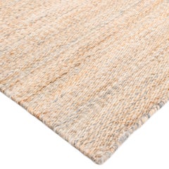 Contemporary Solid Hand Made Light Brown Area Rug 5' 0" x 8' 0"