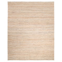 Contemporary Solid Hand Made Light Brown Area Rug 5' 0" x 8' 0"