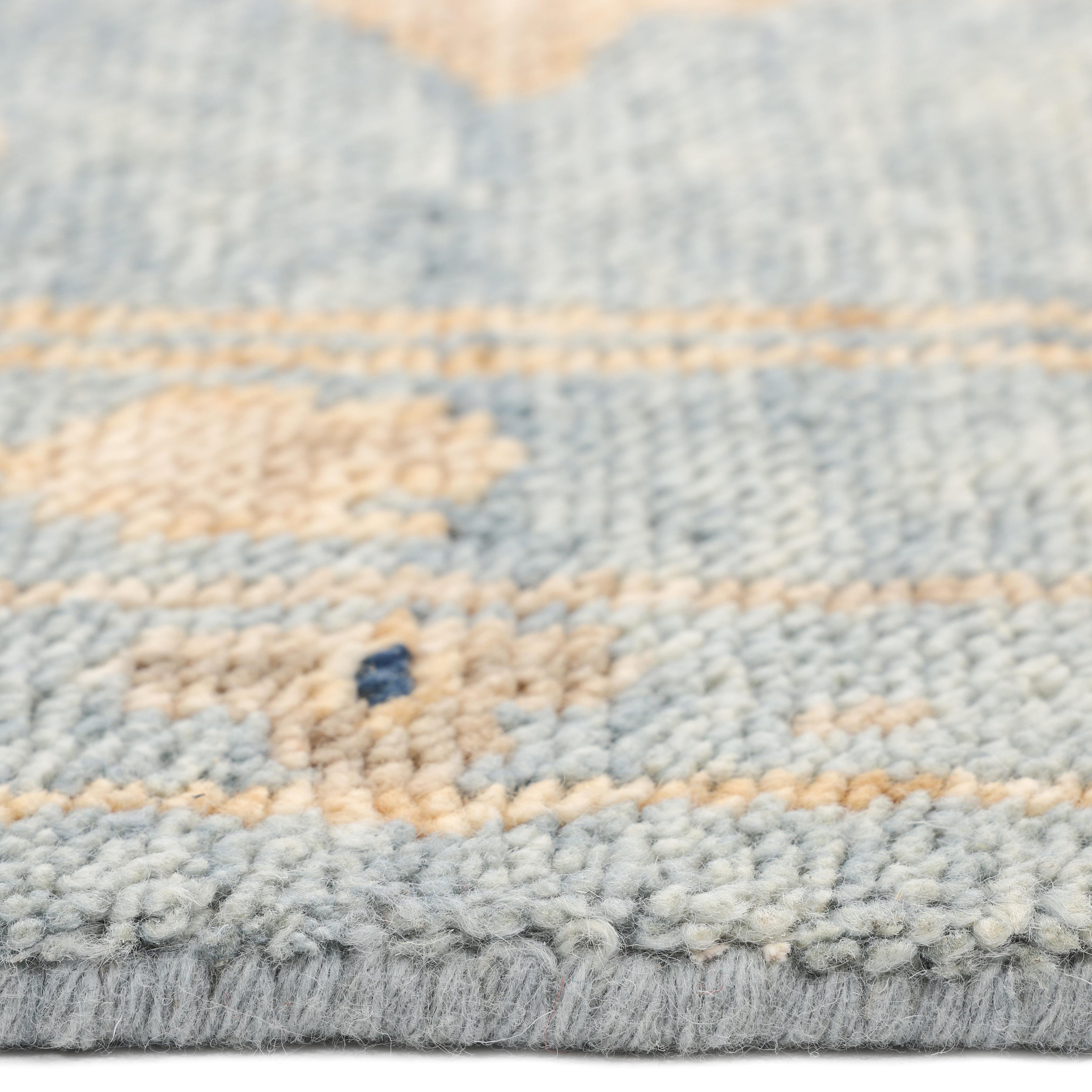 Contemporary Solid Hand Made Light Gray Area Rug 5' 0