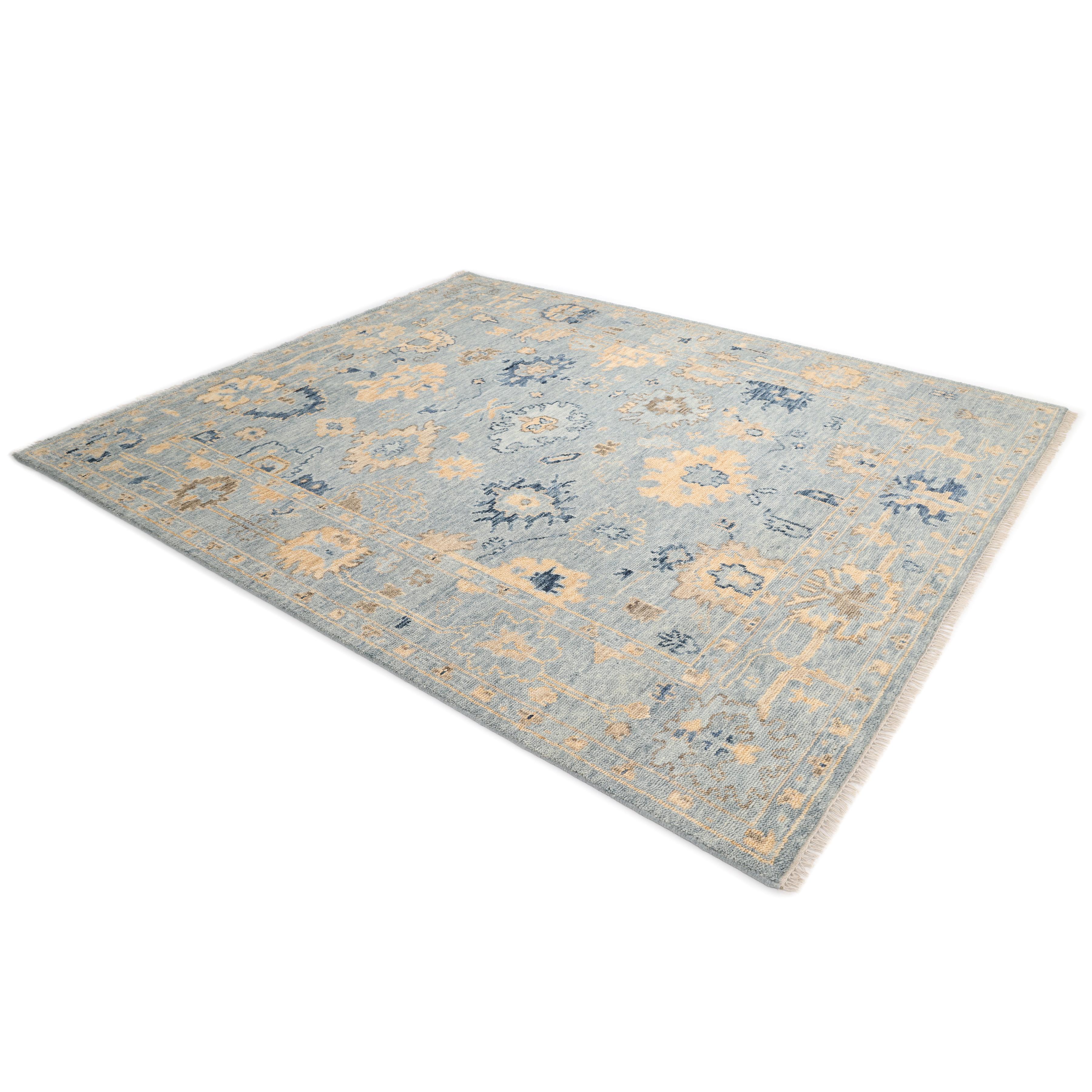 Contemporary Solid Hand Made Light Gray Area Rug 5' 0