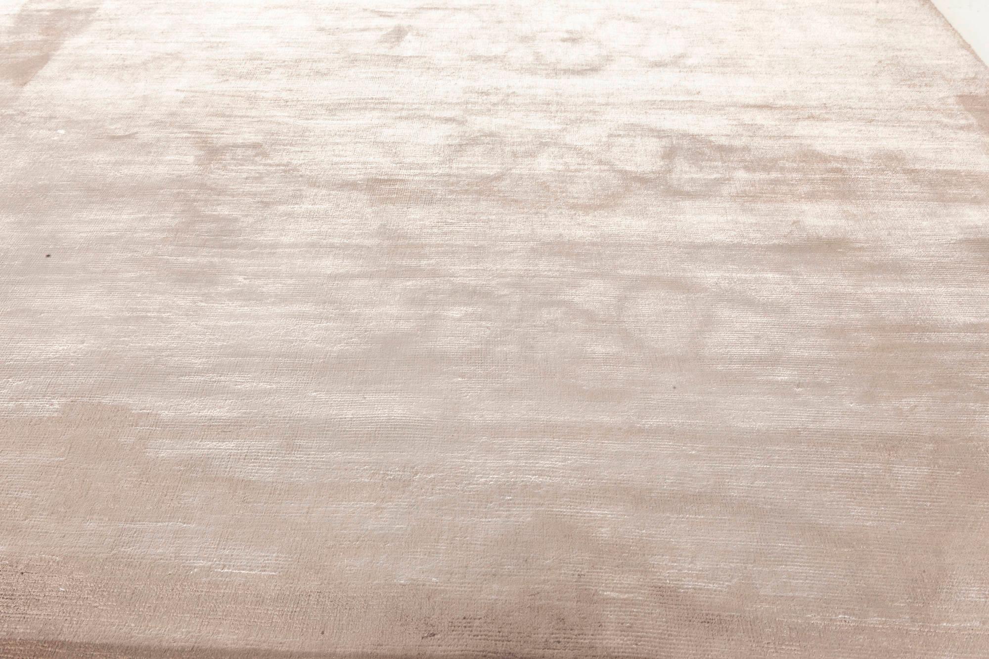 Moderno Tappeto contemporaneo in seta solida fatto a mano di Doris Leslie Blau in vendita