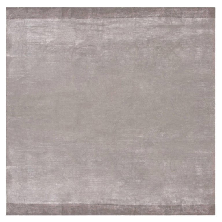Solid Color Silk Rug Contemporary Solid Handmade Silk Rug by Doris Leslie Blau For Sale at ...